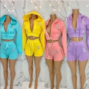 SHANE JUSTIN (Dare To Be Vintage) - Pastel Bling Short Set